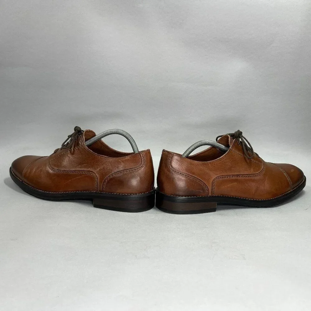 Johnston & Murphy Men's Size 10 Brown Leather Cap Toe Oxfords‎